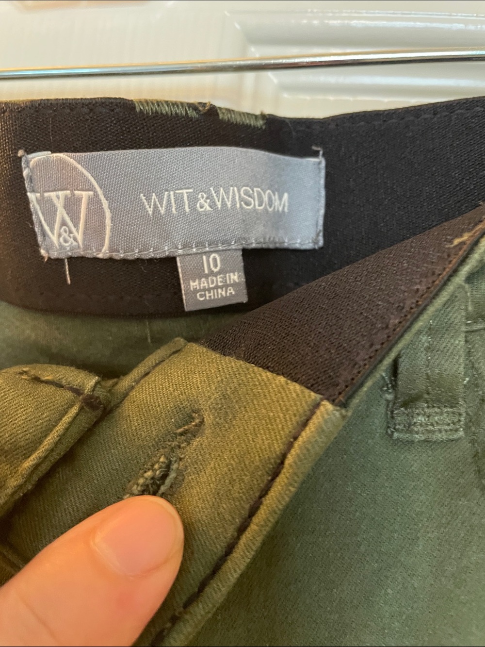 Wit & Wisdom Olive Straight-Leg Chinos - Picture 2 of 5
